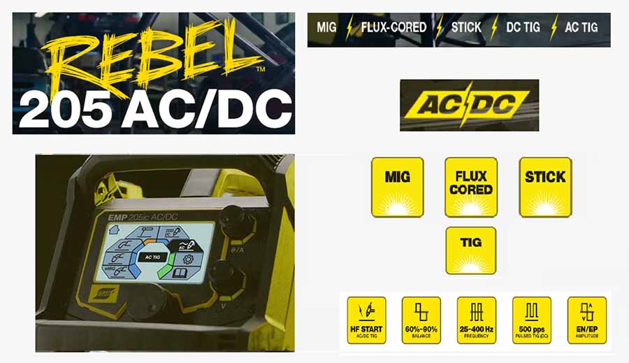 Maquina soldar multiproceso ac-dc